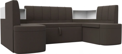 Диван кухонный П-образный Тефида Лига Диванов (Рогожка) арт.125851