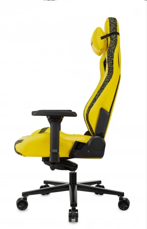 Кресло игровое Knight Craft Dragon желтый эко.кожа крестов. металл
