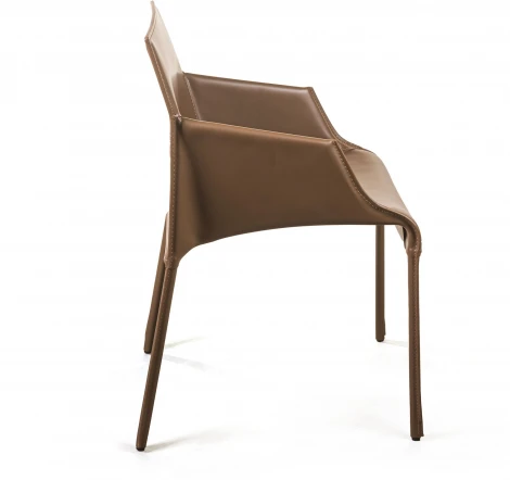 Стул с подлокотниками Morgan, экокожа коричневый Top Concept MORGAN 2001000001088