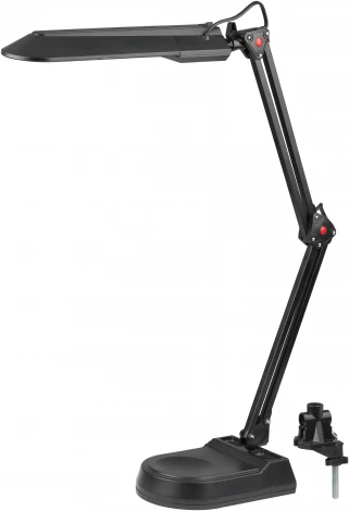 Офисная настольная лампа на струбцине Эра NL-202-G23-11W-BK (220V, выключатель)