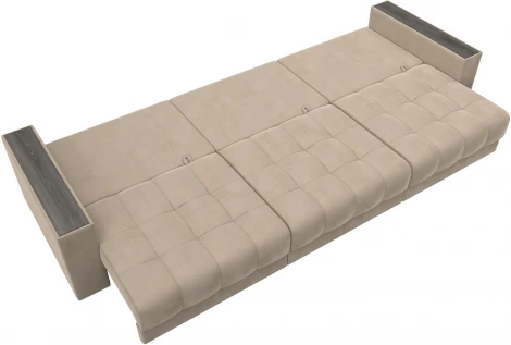 Диван прямой с декором Лига-049 НПБ Лонг Лига Диванов (Велюр) арт.128421