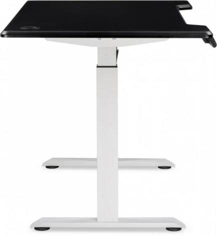 Компьютерный стол Маркос с механизмом подъема 120 (Маркос с механизмом подъема 120х75х75 черная шагрень / белый) Notta арт.578400