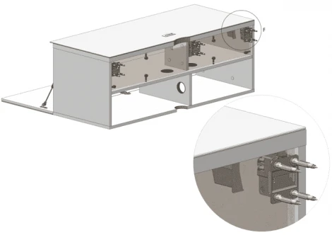 Настенная тумба под телевизор Sonorous ST 110i BLK BLK WL