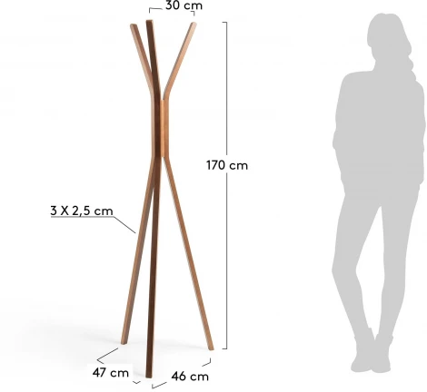 Вешалка Benzara орех La Forma (ex Julia Grup) арт.063801