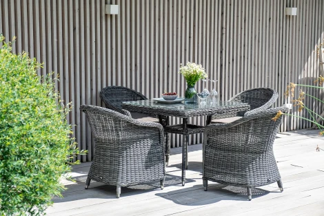 "Равенна" плетеное кресло из искусственного ротанга, цвет графит 4SIS арт.УТ-00001084