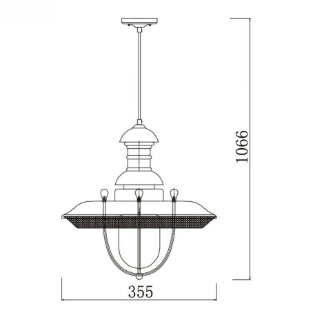 Уличный светильник подвесной Maytoni Magnificent Mile S105-106-41-G
