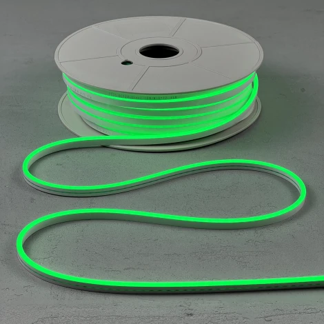 Односторонний Гибкий Неон 8х16мм Зеленый 12В, IP65 Laitcom FR-23516