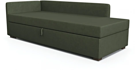 Диван-кровать Arsko Велес Угол левый велюр зеленый