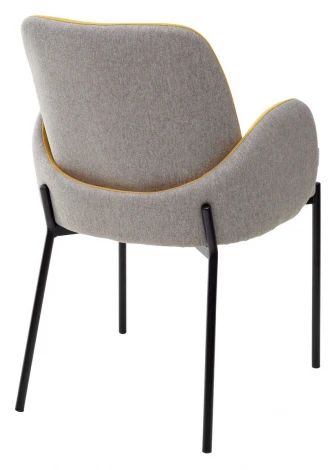 Стул M-City NIKKI VF106 желтый / VF120 серый
