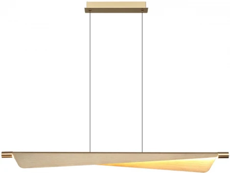 Подвесной светильник Odeon Light Linea 7017/24LB c сенсорн. выкл (диммер яркости) металл/акрил латунь брашинг IP20 24W CRI 90 3000K 220V (LED, на проводе)