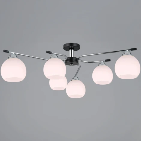 Потолочная люстра на штанге ILLUMICO IL0638-6CSQ-24 CR BK LIBRA (220V)