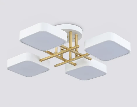 Потолочная люстра светодиодная на штанге с регулировкой цветовой температуры Ambrella COMFORT FL516341