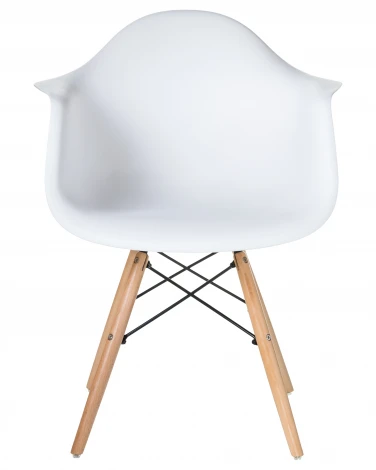 Стул обеденный DAW (ножки светлый бук, цвет сиденья белый)