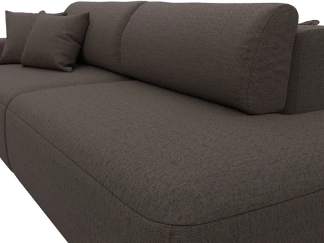 Диван прямой Лига-036 НПБ Модерн подлокотник слева Лига Диванов (Рогожка) арт.124219L