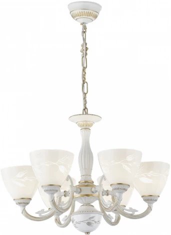 Подвесная люстра Arte Milano AM343659 343659/6 WT+G (220V, на цепи)