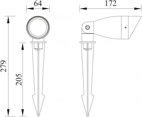 Уличный грунтовый светильник-прожектор светодиодный IP65 Natural Concepts Dwell NC-003731DZ-DG (220V)