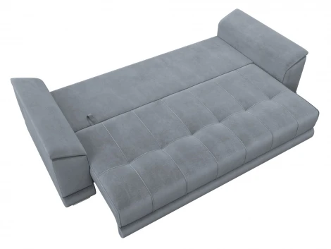 Диван прямой НордСтар НПБ (ДСП,ЛДСП,Брус/Пластик,Металл/Велюр/Серый) Лига Диванов 133199