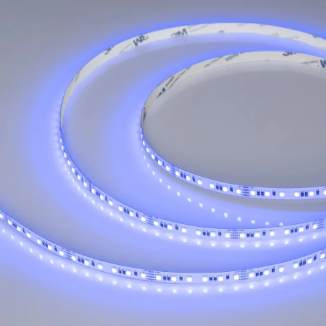 Светодиодная лента RT-A120-8mm 24V RGB (12 W/m, IP20, 2835, 5m) (Arlight, 5 лет) 042905