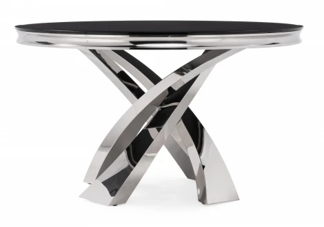 Стеклянный стол Woodville Komin 1 черный 15309