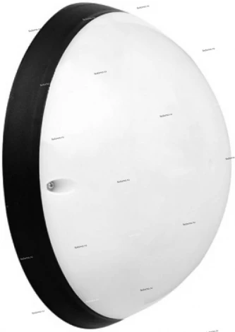 Светильник настенно-потолочный уличный Horoz Акуа, 1 плафон, черный с белым