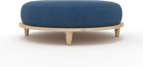 Пуф Arsko Сканди 4 синий велюр