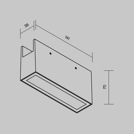 Трековый светильник низковольтный, уличный, светодиодный LED 10W 48V  Maytoni Points O-TR01-2-S-10WW3K