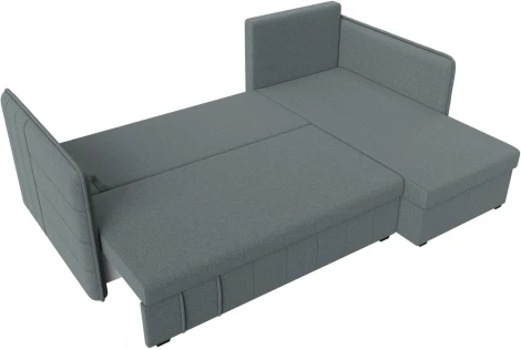 Диван угловой Слим правый угол (Серый/Рогожка) Лига Диванов арт.121149