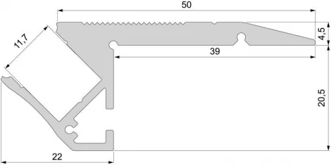 Профиль для светодиодной ленты AL-01-10 970502 Deko-Light