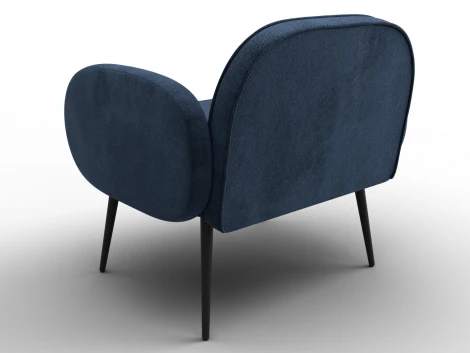 Кресло Лига-086 (Фанера/Металл/Велюр/Синий) Лига Диванов 132438