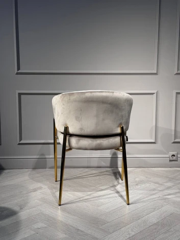 Стул обеденный IST-CASA Стелла ART2959-BG, бежевый/глянцевое золото