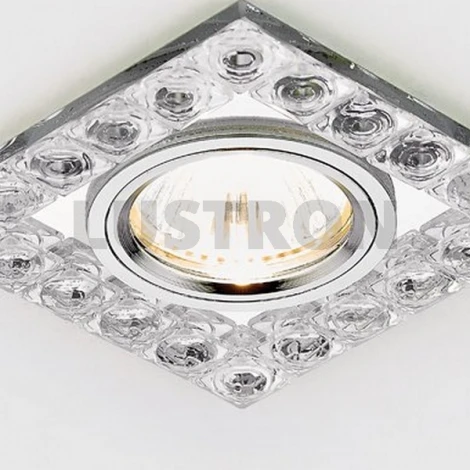 Встраиваемый точечный светильник Ambrella Хрусталь Зеркальный K123 CH