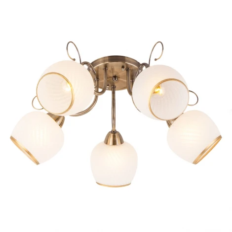 Потолочная люстра Eurosvet Brooksy 30159/5 античная бронза