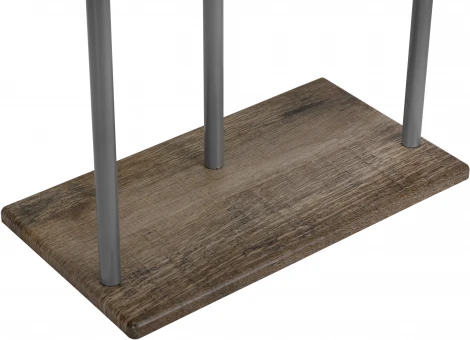 Вешалка костюмная Дэви 1 металлик/дуб крымский состаренный от фабрики Mebelik