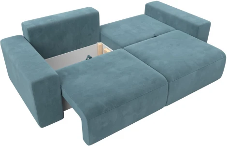 Диван прямой Лига-036 НПБ Классик (Бирюзовый/Велюр) Лига Диванов арт.121306