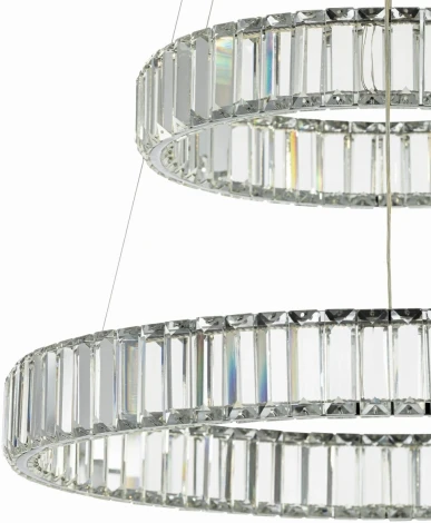 Подвесной светильник Citilux Чезаре CL338261 (регулировка яркости, LED, 220V, хрусталь, пульт управления, на тросе)
