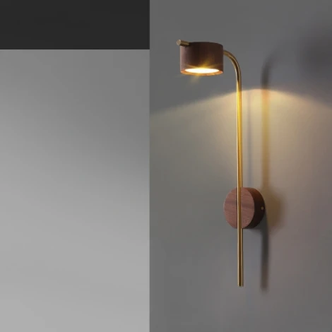 Настенный светильник (бра) Patsy H55 Dark Brown ImperiumLoft Patsy01 (208809-23) (LED, 220V)