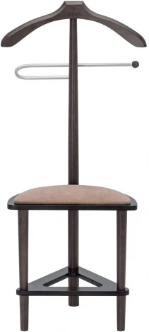 Вешалка со стулом Leset Атланта (Массив бука,МДФ,Массив бука,Микровелюр/Венге) арт.2000000092393