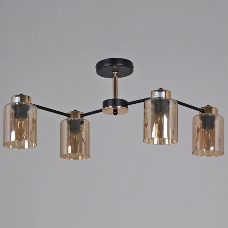 Потолочная люстра на штанге Reluce 01606-0.3-04 BK+FGD (220V)