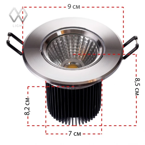 Встраиваемый точечный светильник MW-Light Круз 637013901