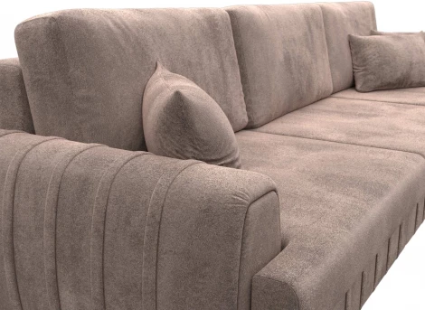 Диван угловой Лига-057 НПБ Лонг угол правый Лига Диванов (Велюр) арт.129304