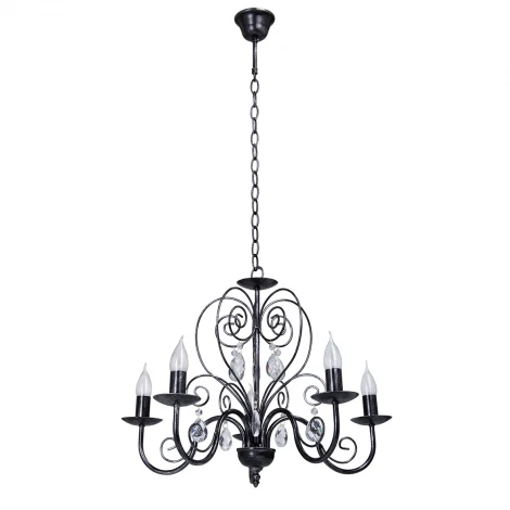 Подвесная люстра Vitaluce V1179/5 (220V, ковка, на цепи, свеча)