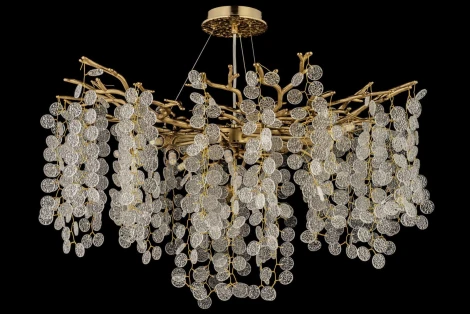 Подвесная люстра хрустальная Dio D`arte Tavenna Antigue Tavenna H 1.5.76.102 A (220V, на тросе)