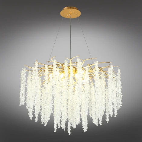 Подвесная люстра Aployt Paulina APL.848.03.13 (220V, хрусталь, на тросе, ветки)