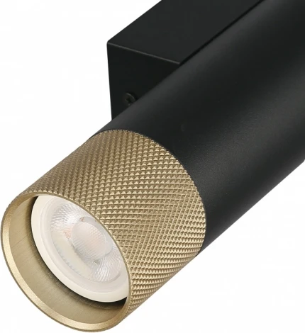 Настенный светильник iLedex Delta 2365-2 BK+BR (220V, круглые)