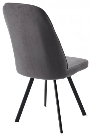 Стул ПРОВАНС 360 град. поворот. цвет B28 Темно-серый, велюр / черный каркас M-City 64732