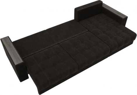 Диван угловой с декором Лига-049 НПБ Лонг Лига Диванов (Велюр) арт.128304