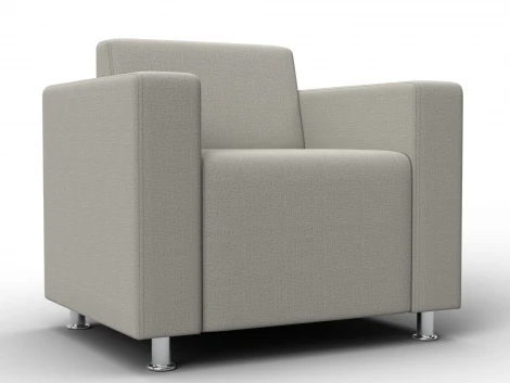 Кресло Лига-093 ВН (ДСП,Брус,Фанера,Рогожка/Бежевый) Лига Диванов 134967