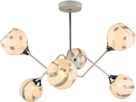 Потолочная люстра на штанге Reluce 04897-0.3-06 WT+CH (220V)