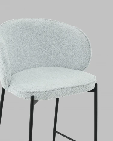Стул полубарный Тисдейл букле светло-голубой Stool Group арт.УТ000041692