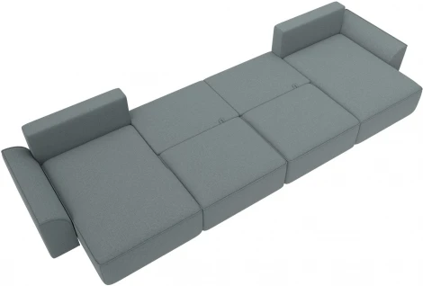 Диван п-образный Лига-048 НПБ лонг Лига Диванов (Рогожка) арт.128341